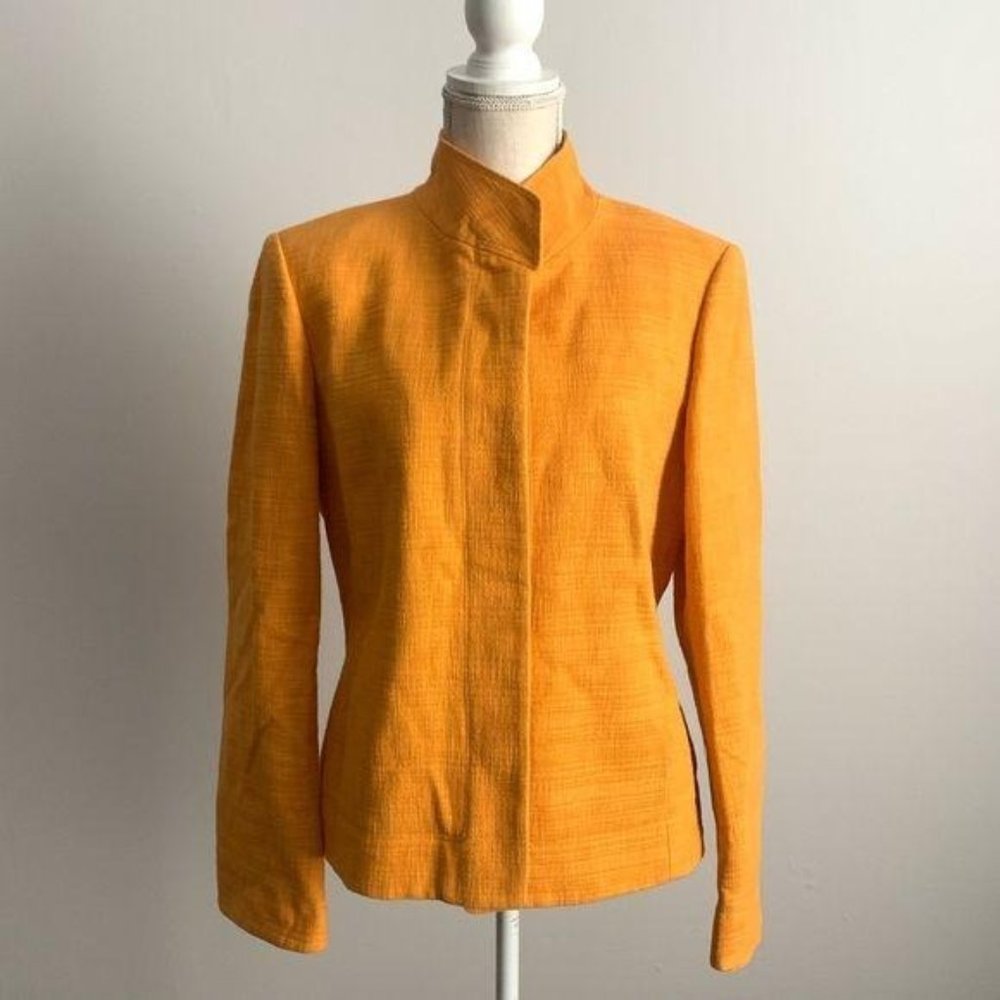 Linda Allard Ellen Tracy Marigold blazer sz 12